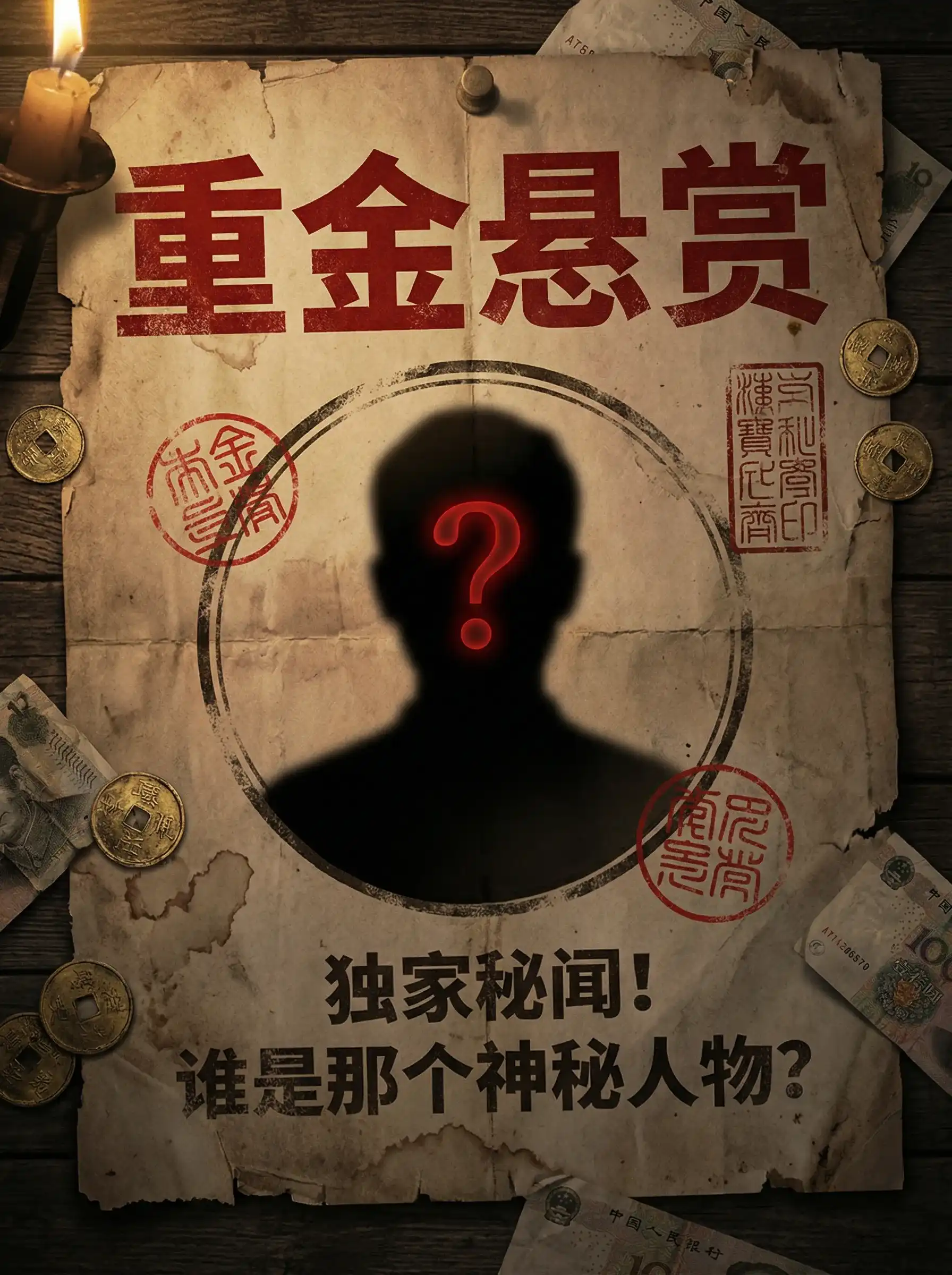 金钱搭讪 - 重金悬赏线索征集令